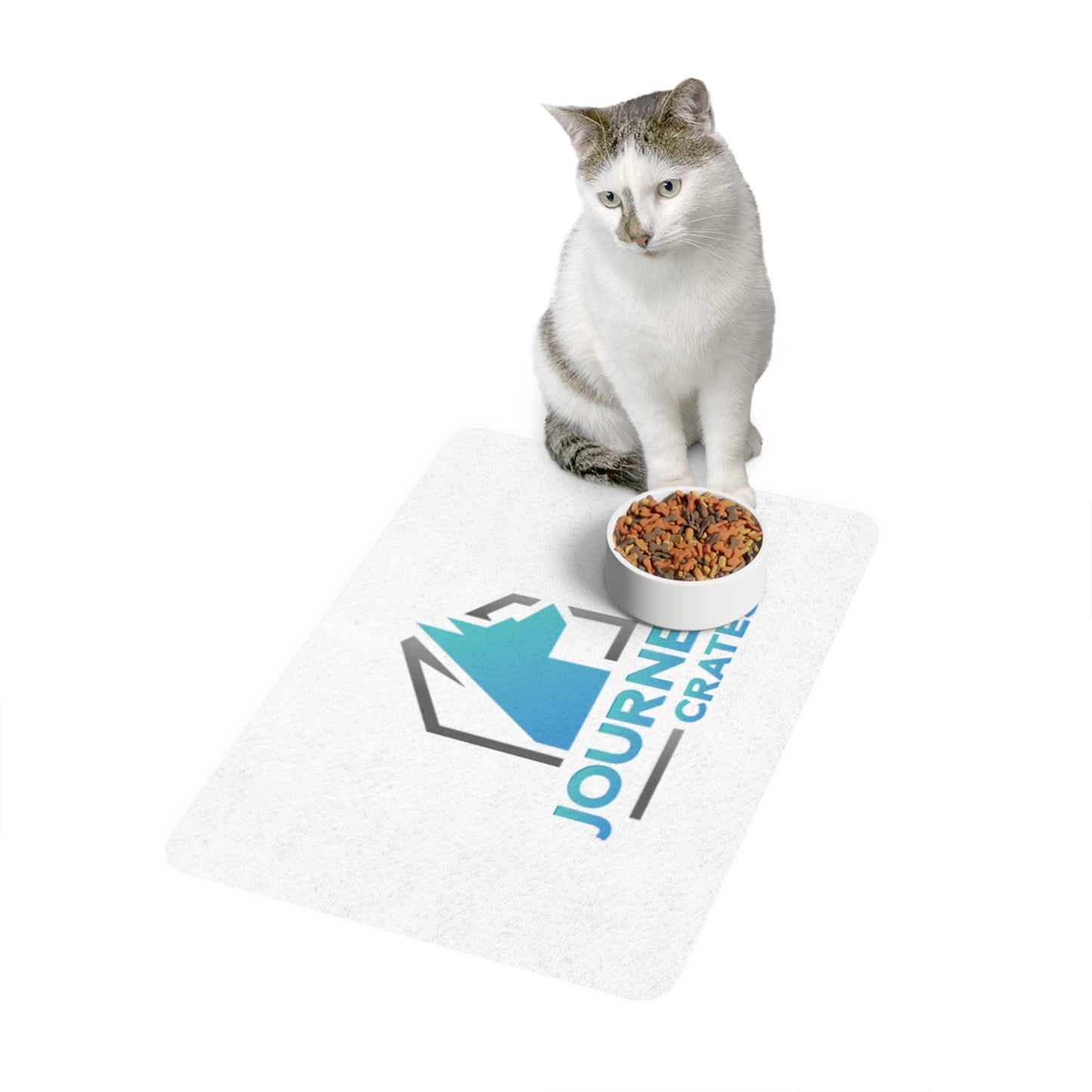 Sleek Pet Food Mat for Dogs & Cats