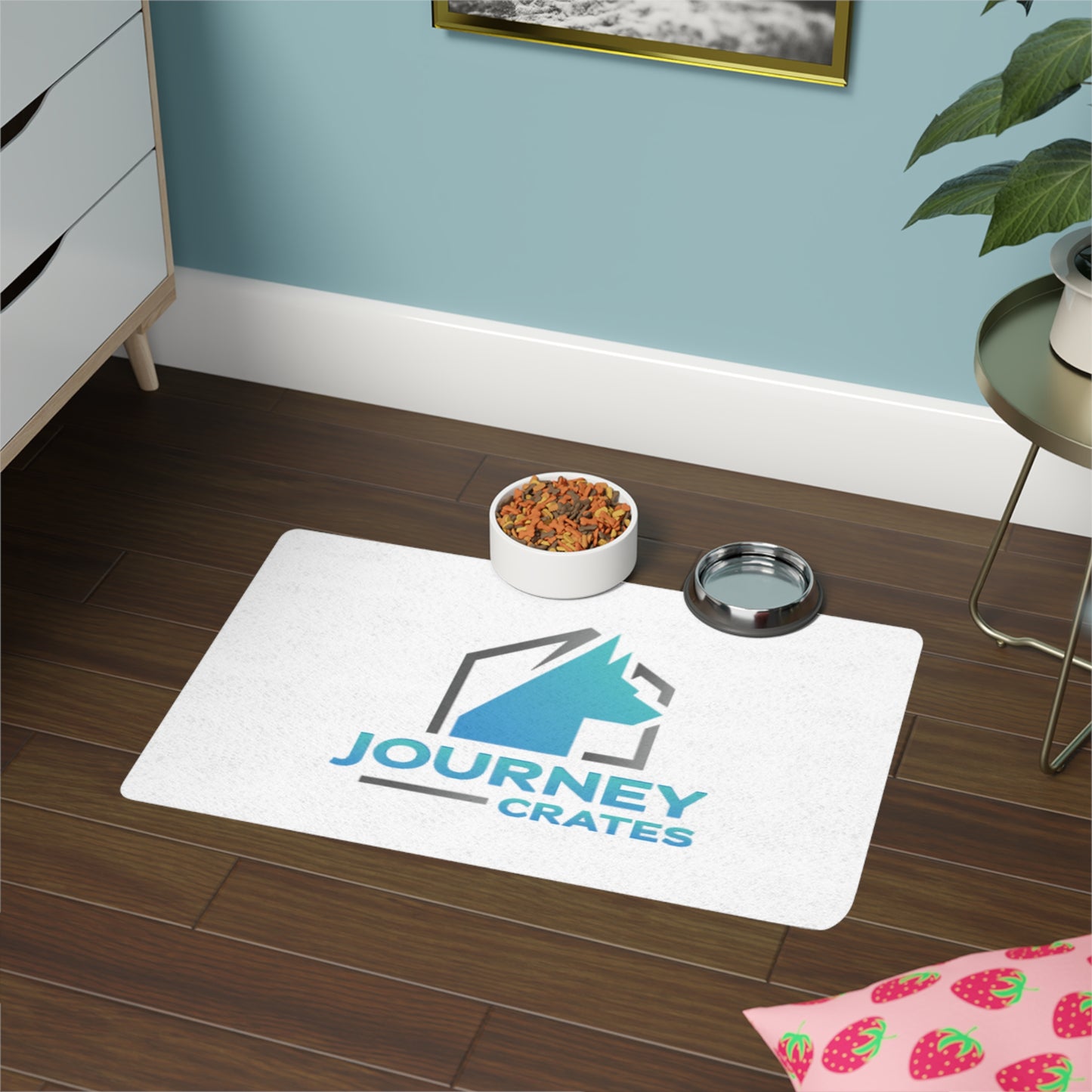 Sleek Pet Food Mat for Dogs & Cats
