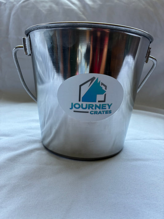 Journey Metal Dog Pail